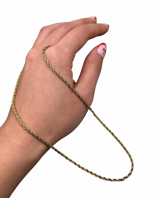 Gold Rope Necklace