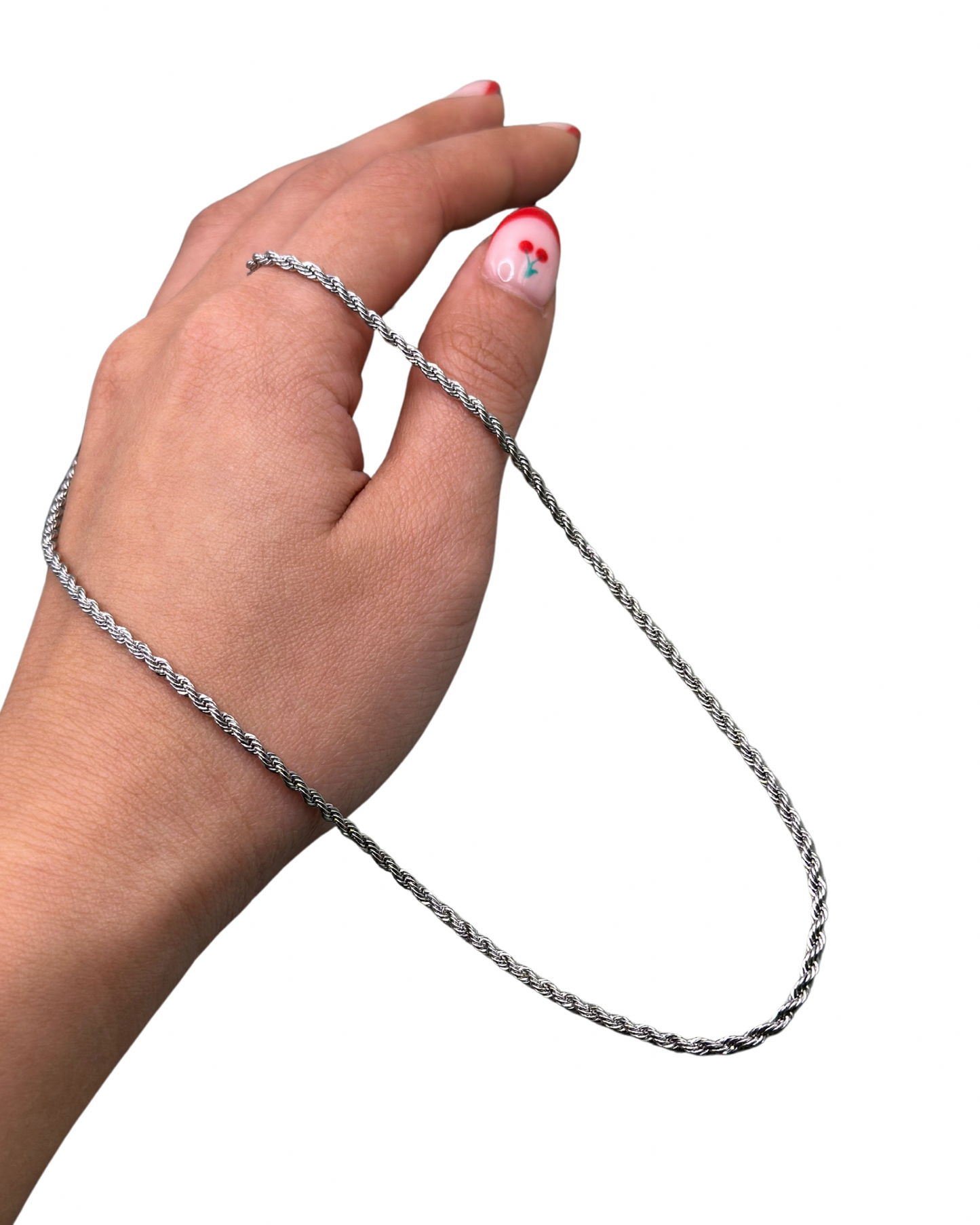 Silver Rope Necklace