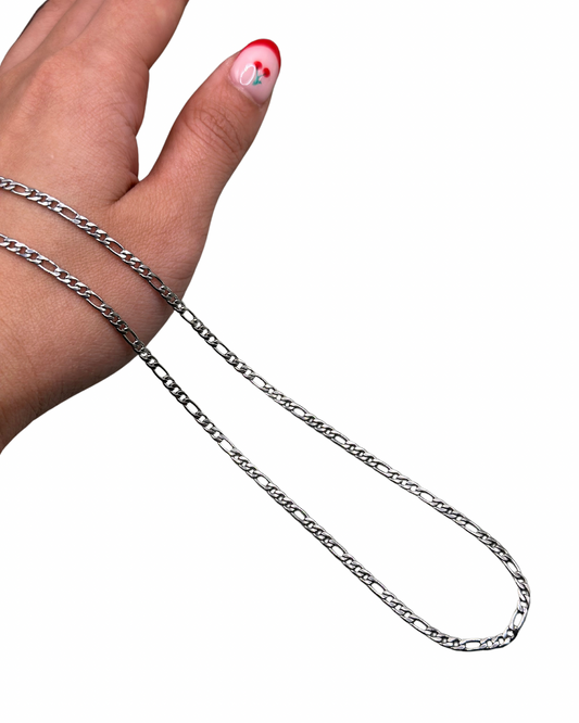 Silver Figaro Necklace