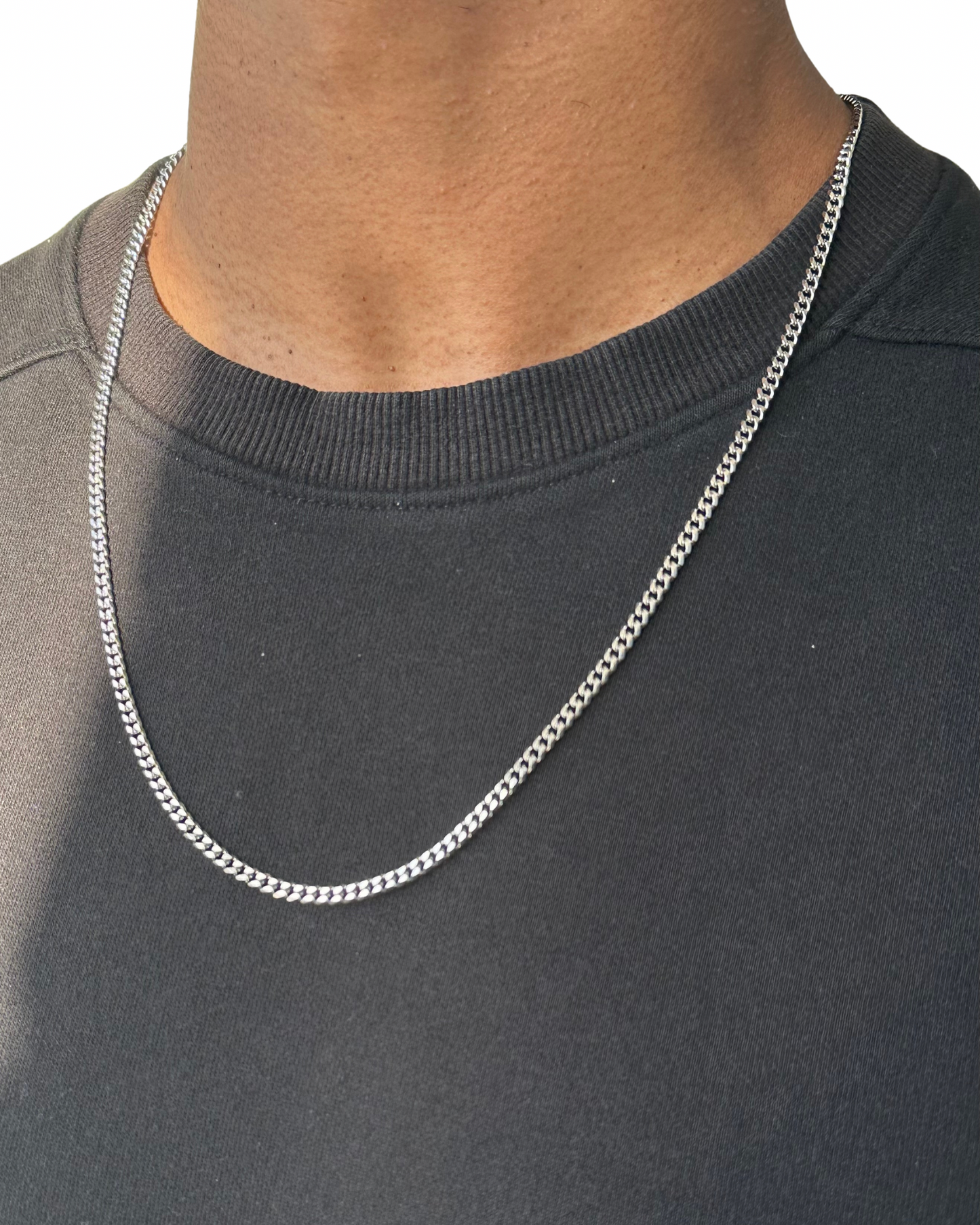 Silver Curb Chain