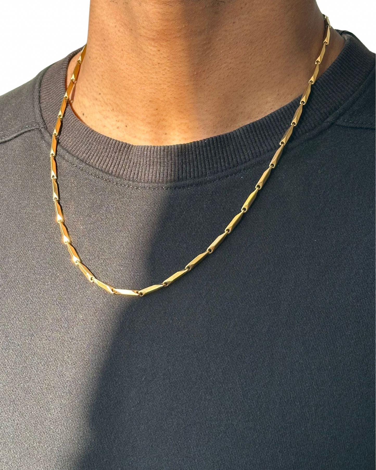 Gold Interlock Chain