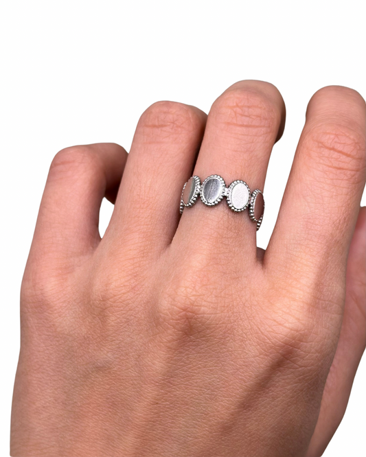 Silver Yuki Ring