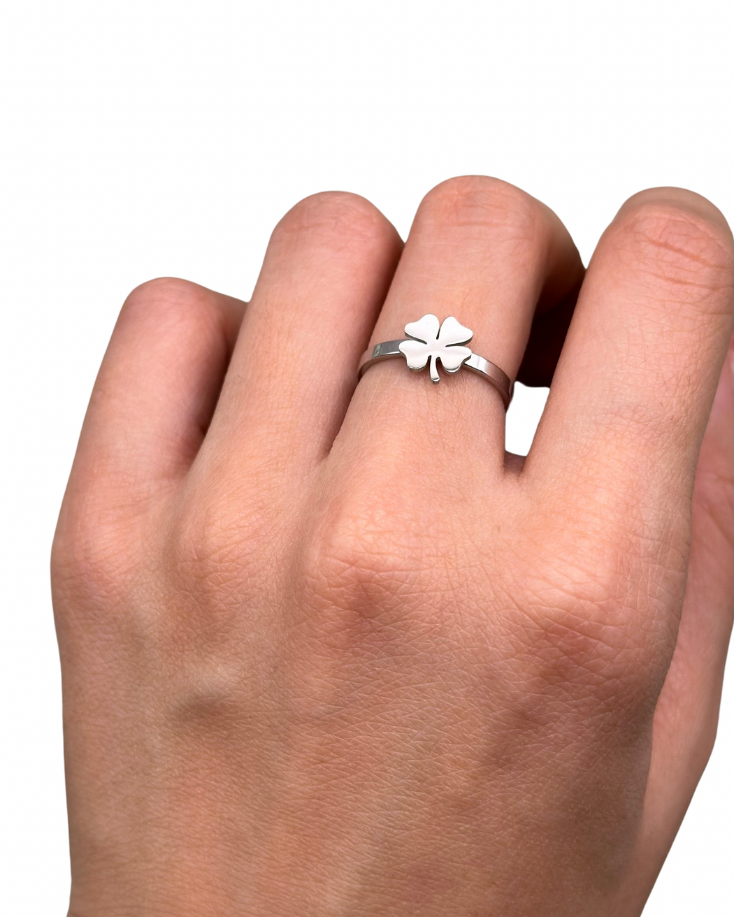 Silver Lucky Clover Ring – CURATED CHAOTICA