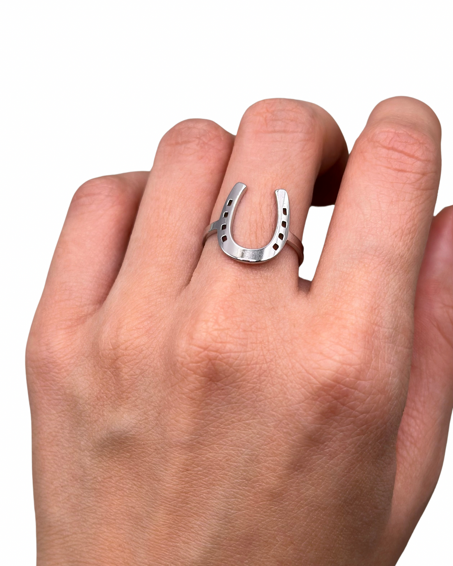 Silver Horseshoe Ring