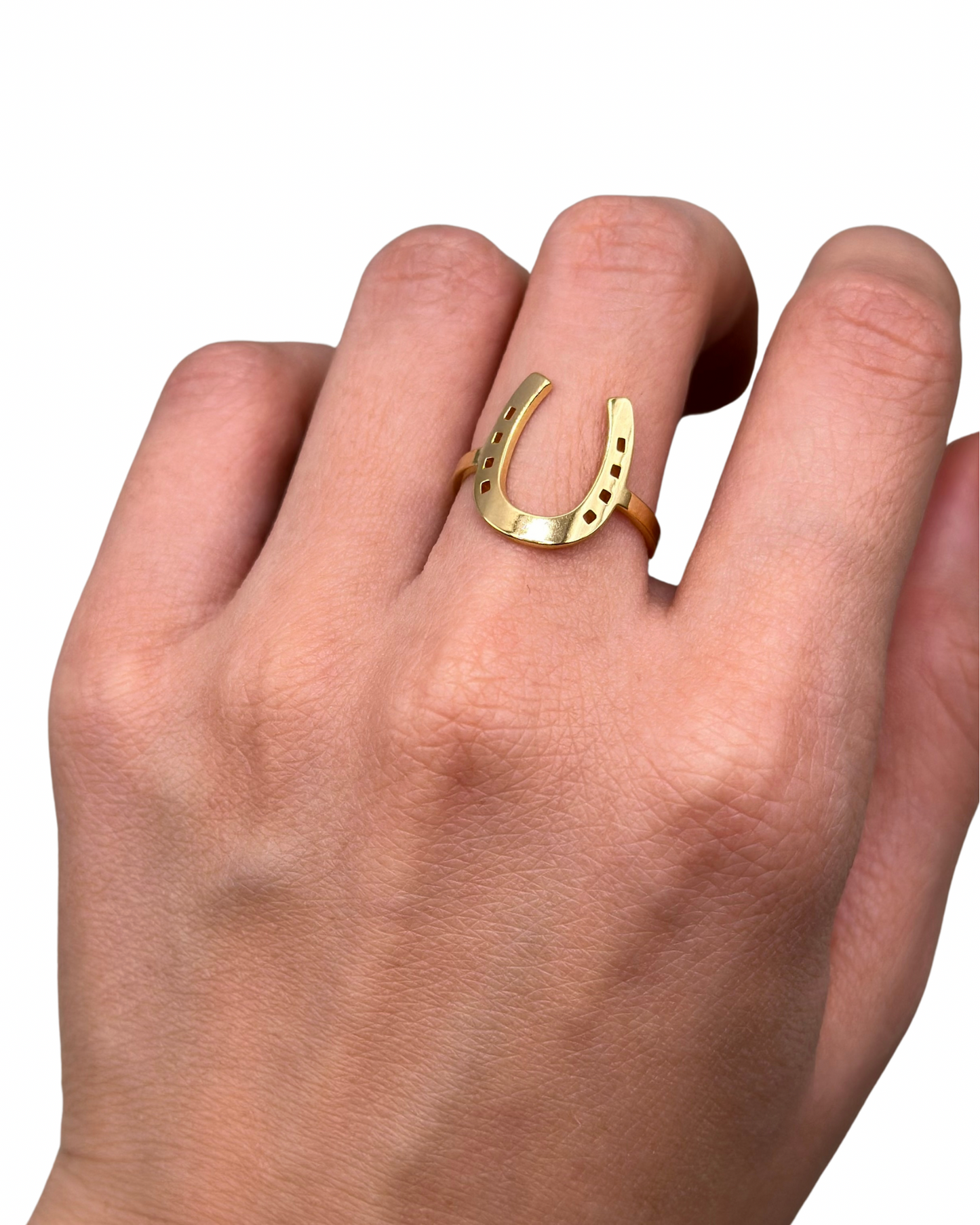 Gold Horseshoe Ring