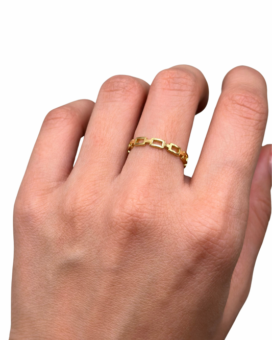 Gold Mini Chain Ring