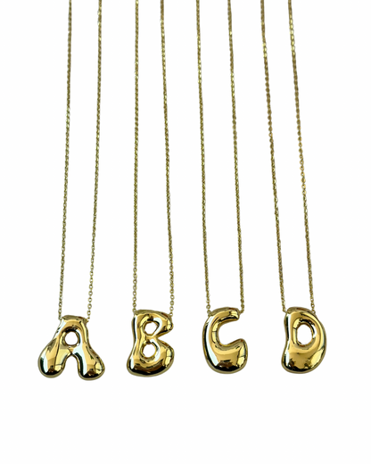 3D Initial Necklace