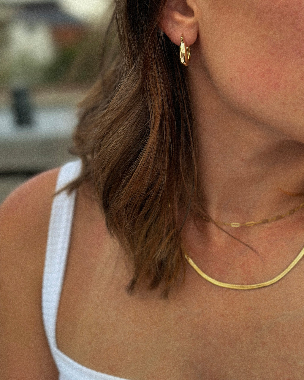 Gold Snake Chain Necklace