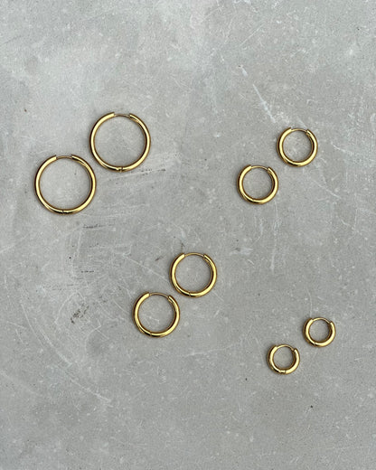 Staple Gold Hoops