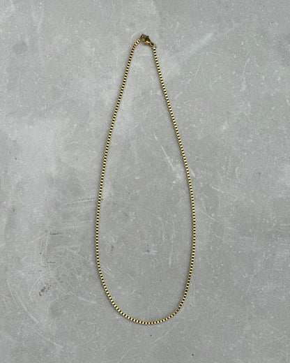 Gold Box Chain Necklace