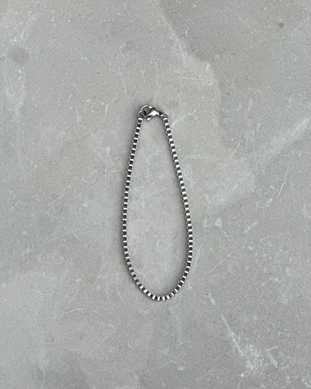 Silver Box Chain Bracelet