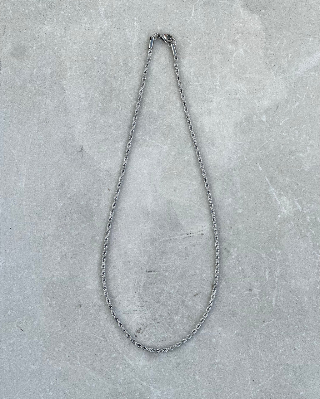 Silver Rope Necklace