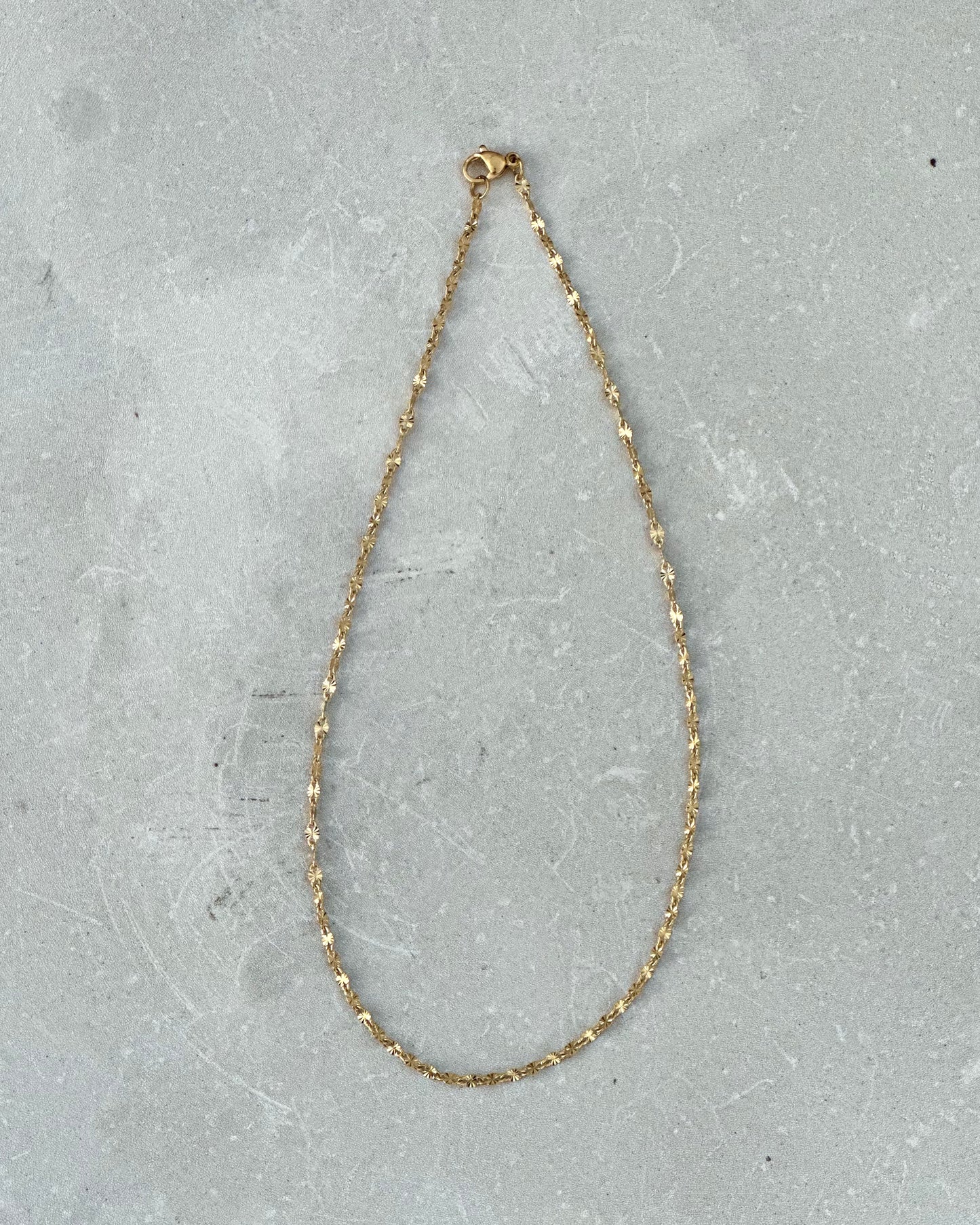 Gold Glitter Necklace