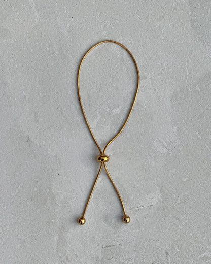 Gold Bolo Tie Bracelet