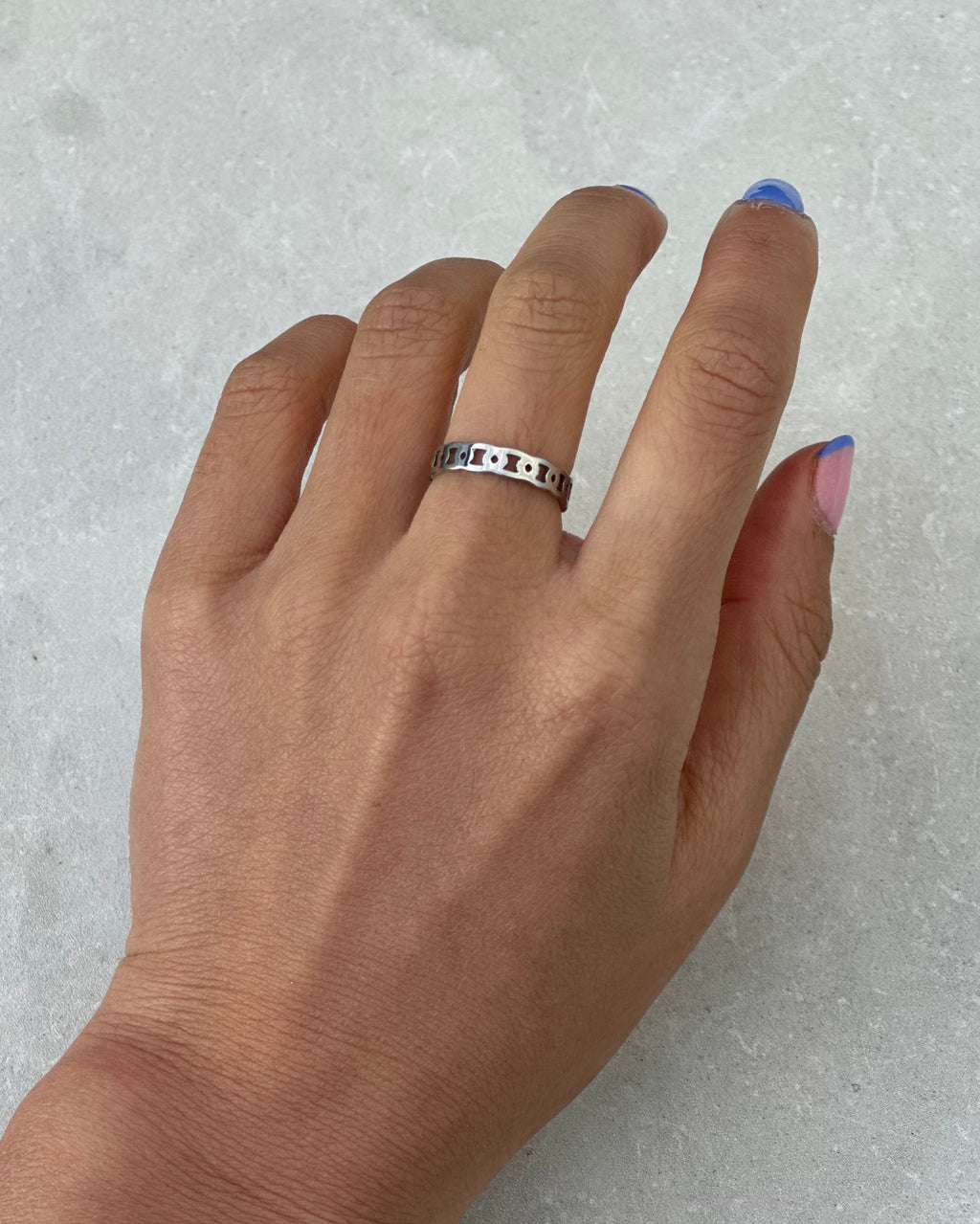 Silver Chain Ring