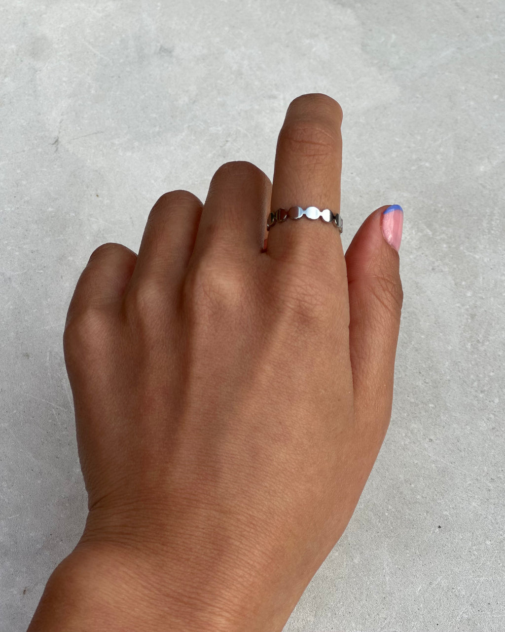 Silver Disc Ring