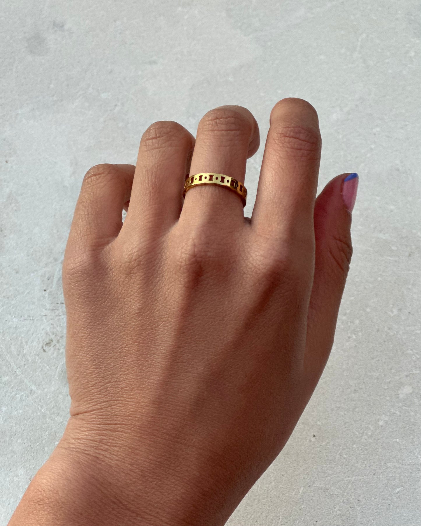 Gold Chain Ring